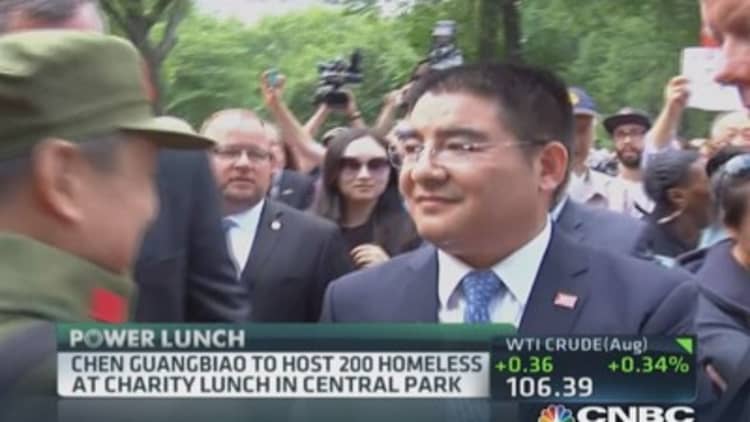 China's charitable tycoon in NYC
