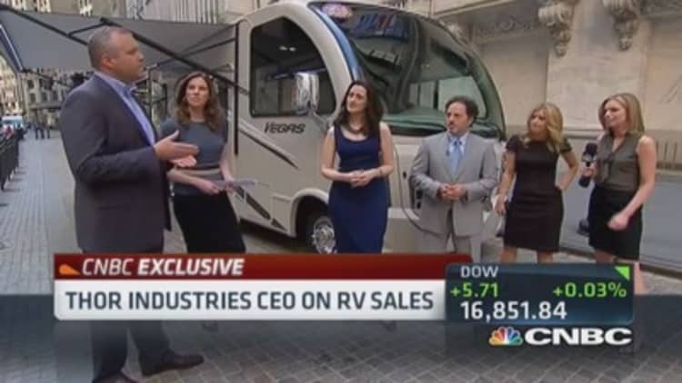 Steady growth in RV industry 