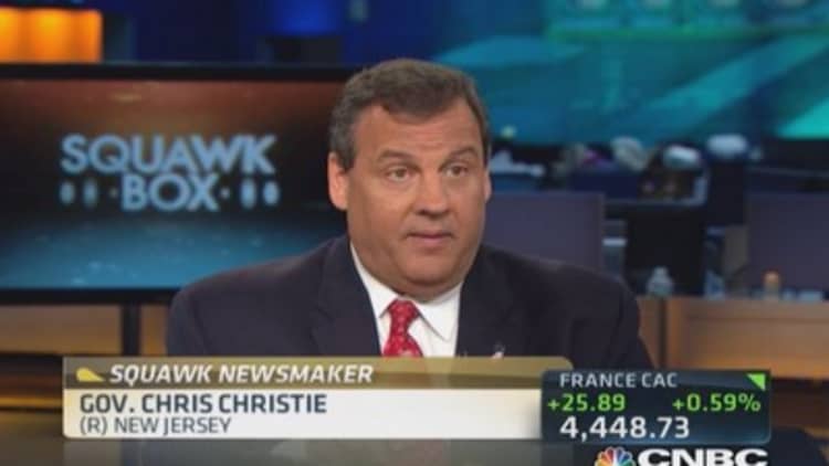 Gov. Christie: We're taxing the 1% too high