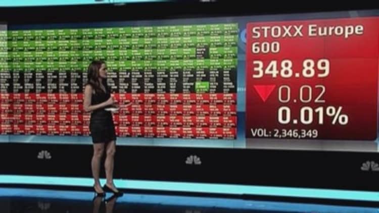 Europe shares open lower; US on holiday