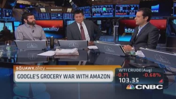 Google's grocery war with Amazon