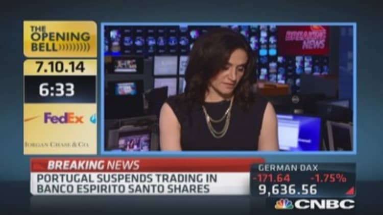 Portugal suspends trading in Banco Espirito Santo: Report