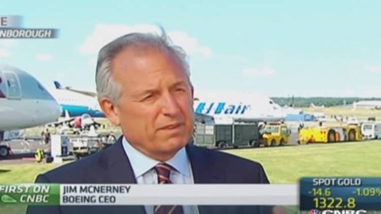 'We've got the market covered': Boeing CEO
