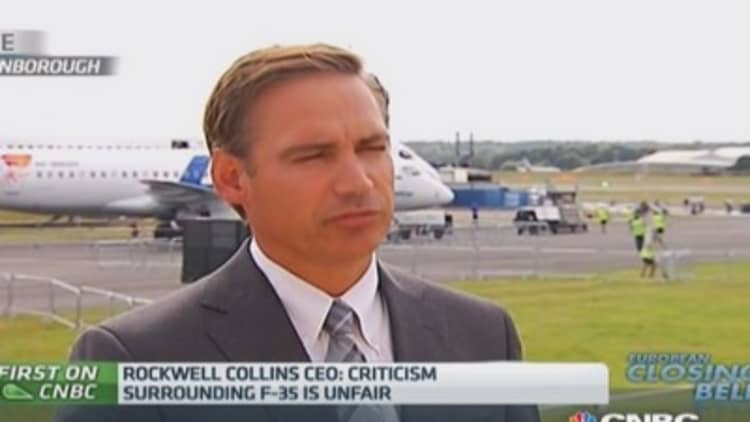 Criticism of the F-35 is unfair: Rockwell Collins CEO