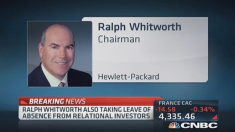 HP chairman Whitworth resigns