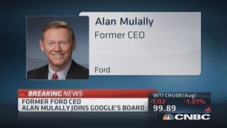 Former Ford CEO Mulally joins Google's board