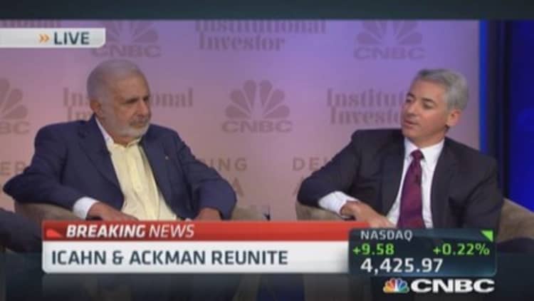 Ackman: Would love to get Icahn out of Herbalife