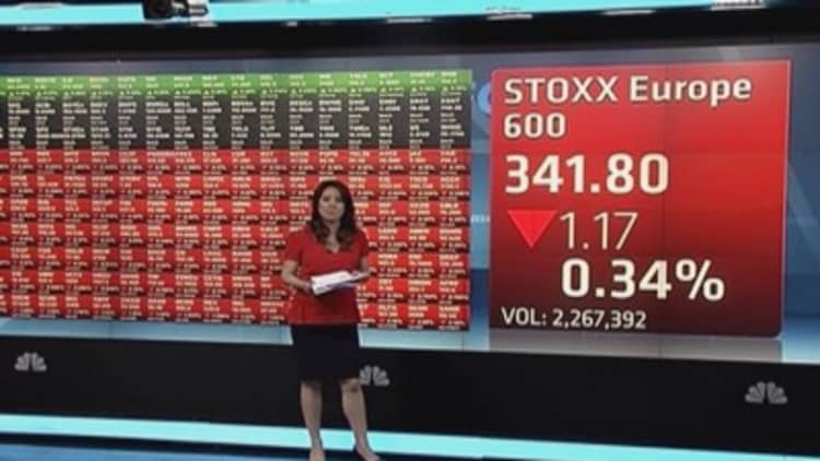 Europe shares open lower; Russia sanctions in focus