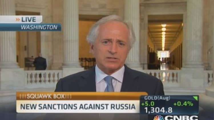 New US sanctions against Russia 'outstanding': Corker