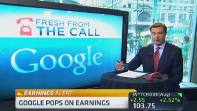 Fresh from Google's earnings call