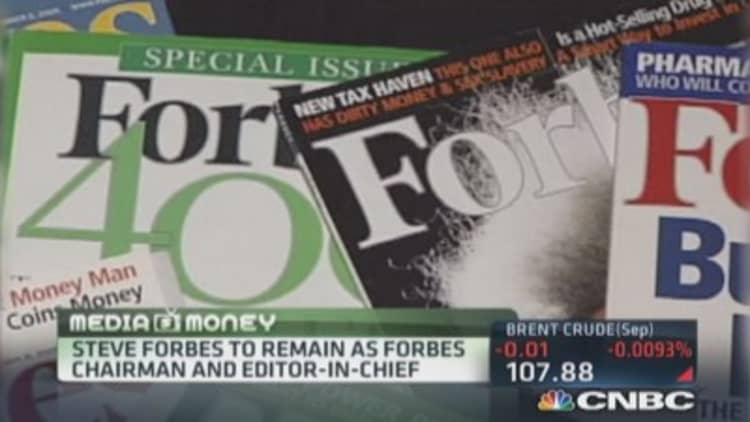 Forbes Media selling majority stake: Report