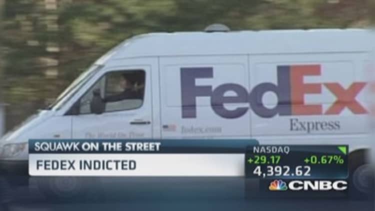 FedEx indicted by Feds: Report