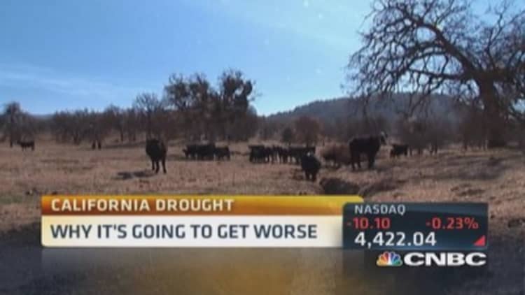 Drought costing California