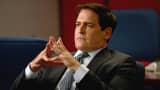 Mark Cuban is shown in an episode of “Necessary Roughness.”