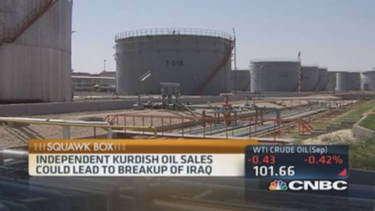 Kurdish oil tanker to offload in US