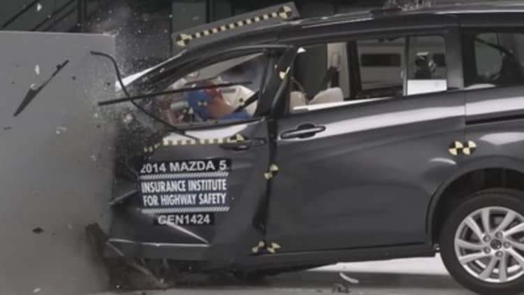 How did electric cars fare in new crash tests?