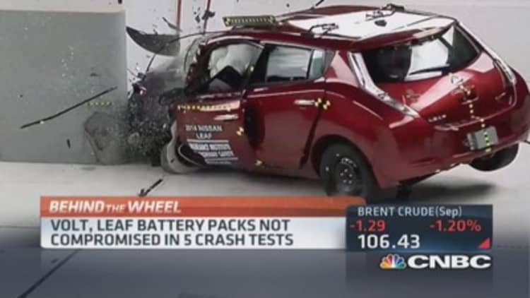 Electric car crash tests