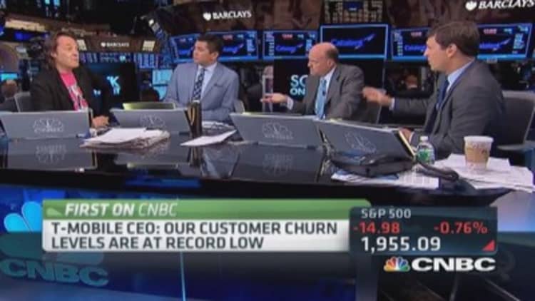 T-Mobile CEO: Customer churn at record low