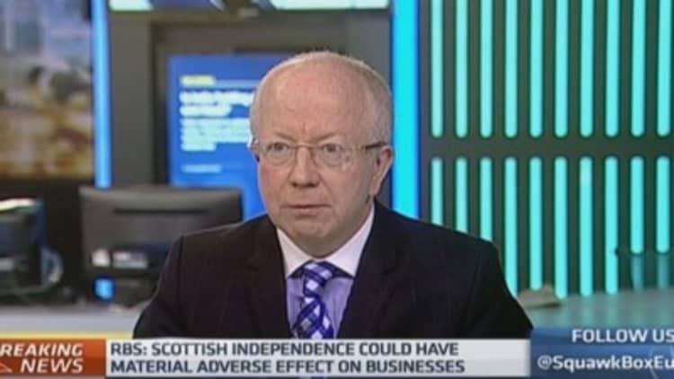 RBS warns on impact of Scottish independence