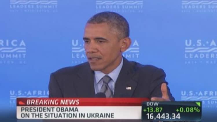President Obama: Will continue to defend Ukraine