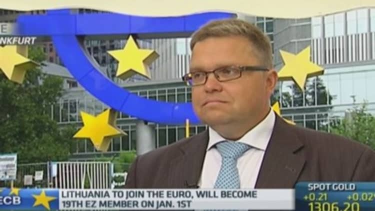 Euro zone is not sick: Bank of Lithuania head