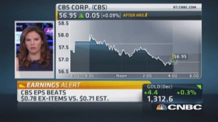 CBS beats on bottom, misses on top