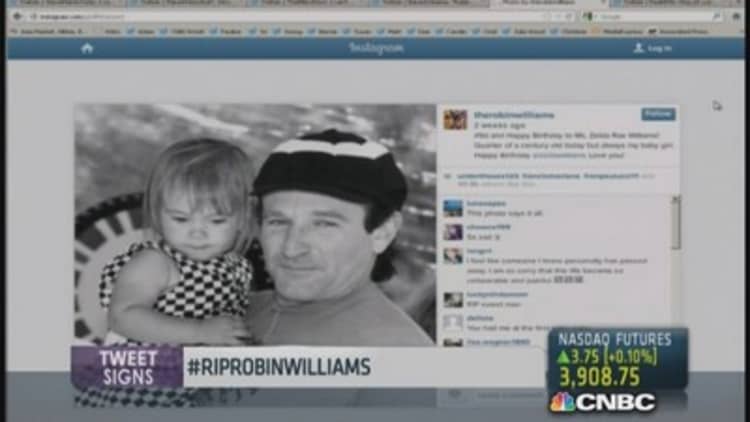 Tributes flow on Twitter for Robin Williams