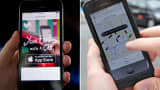 Lyft and Uber ridesharing car apps