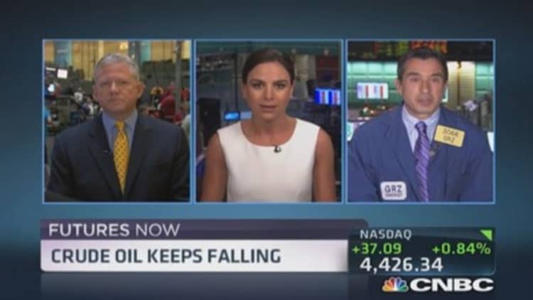 Futures Now: Crude oil keeps falling