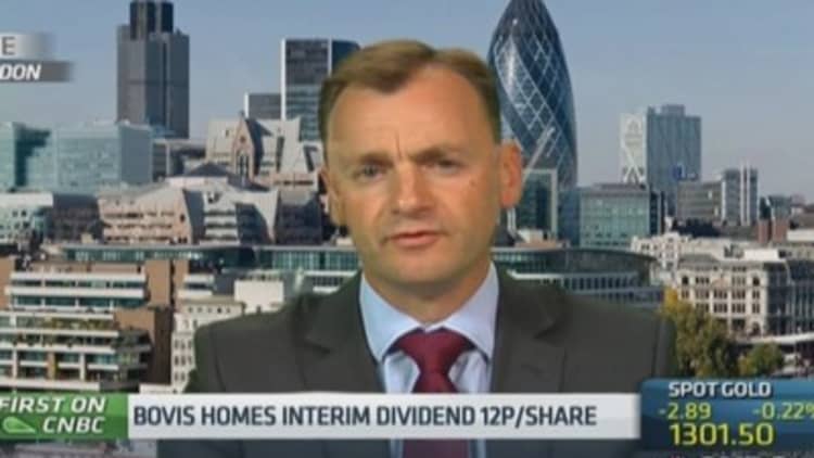 UK housing can deal with 'limited' rate rise: Bovis CEO