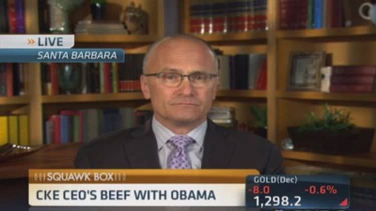 CKE CEO's beef with Obama