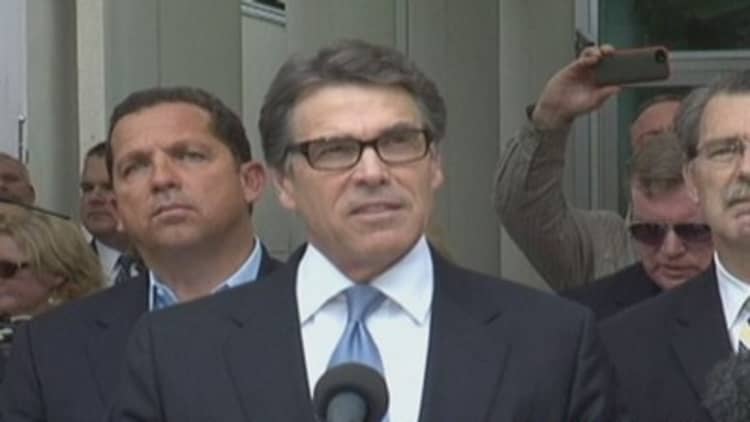 Rick Perry answers charges against him