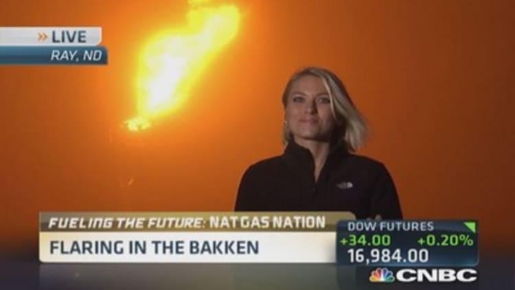 Bakken nat gas buildout 'flares' controversy