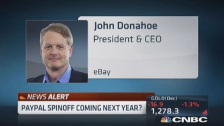 eBay spinning PayPal in 2015?