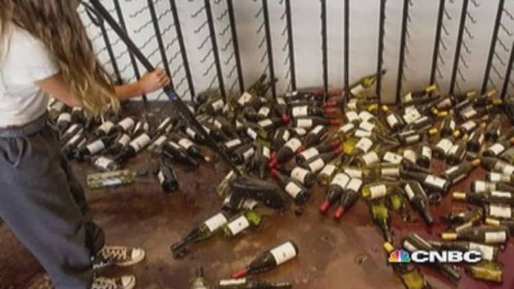 Earthquake rocks California wine country