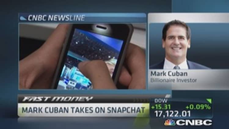 Mark Cuban's Cyber Dust challenges Snapchat