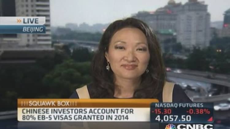 Wealthy Chinese after US investor visas