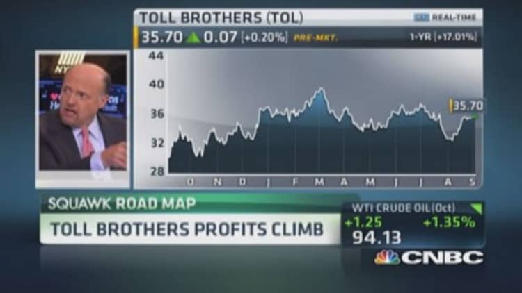 Toll Brothers profits climb