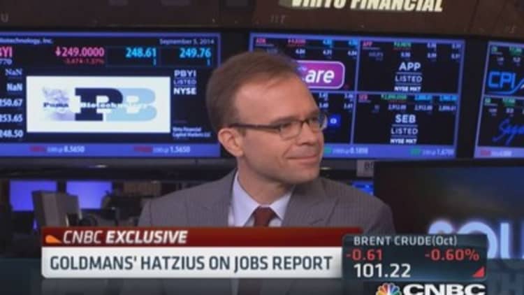 Goldman's Hatzius: Pay attention to jobs weakness