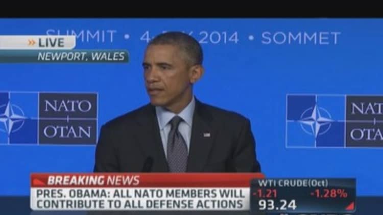 Pres. Obama: Russian aggression threatens free Europe