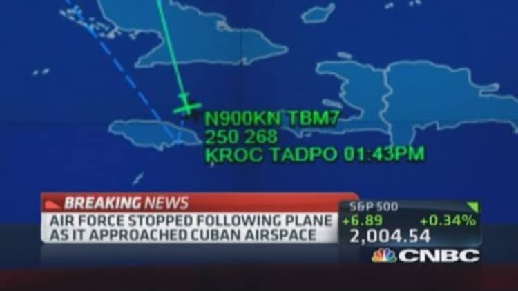 Unresponsive plane to hit end of fuel range: Sources