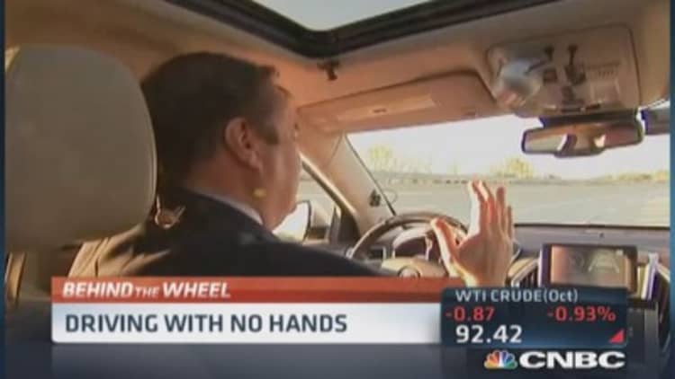 Driving without hands