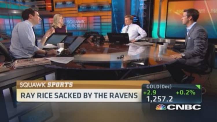 Ray Rice sacked by Ravens