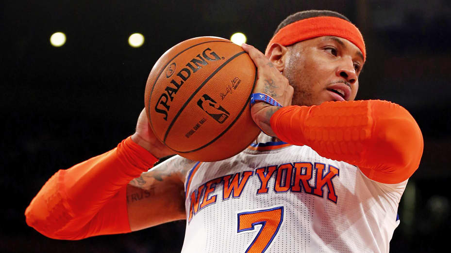 Off the court, Knicks' Carmelo Anthony invests in tech