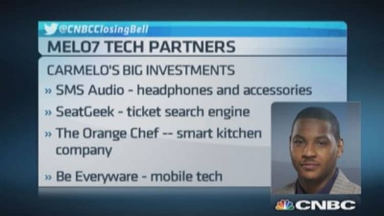 'Digital athlete' Carmelo Anthony: Tech boom