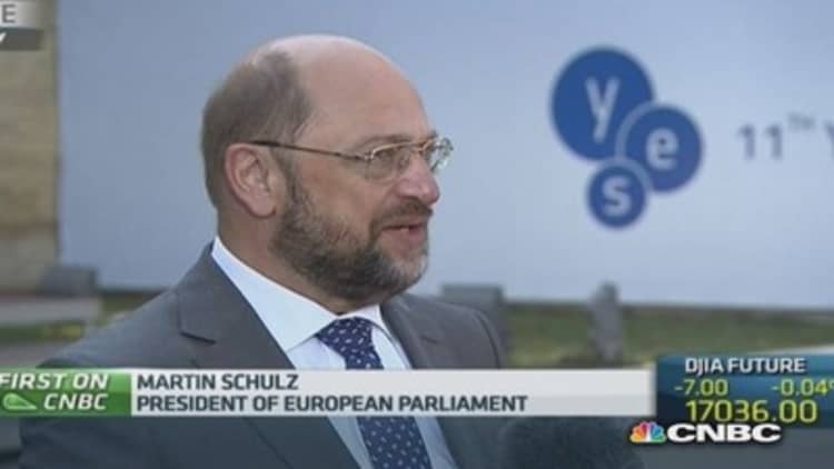 Sanctions have 'repercussions' on our people: Schulz