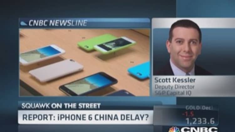 Apple China delay?