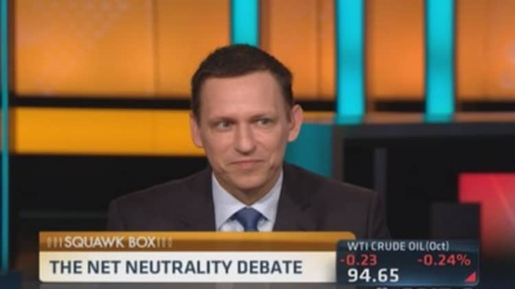 Thiel's net neutrality argument