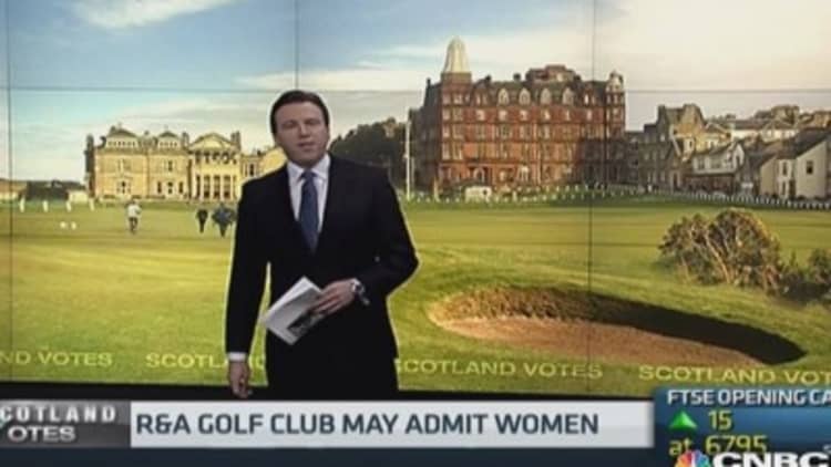 Scottish golf club set for historic vote on...women