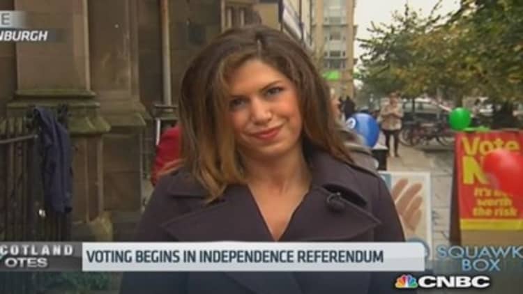 Record turnout expected in Scots independence vote